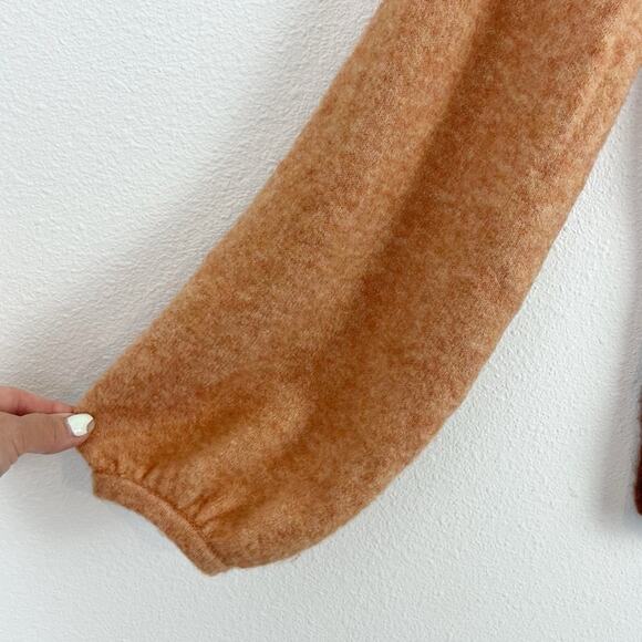 Madewell Colorblock Payton Pullover Sweater Crew Neck Drop Sleeve Fall Medium - Picture 5 of 8